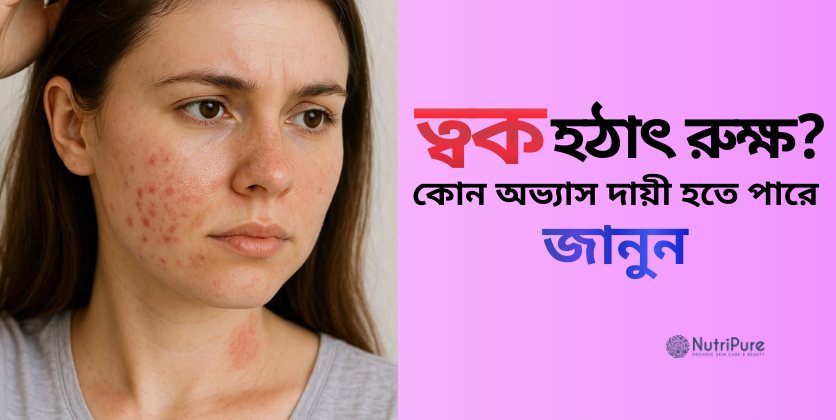 ত্বক হঠাৎ রুক্ষ? কোন অভ্যাস দায়ী হতে পারে—জানুন। Which habit could be responsible for suddenly dry skin?