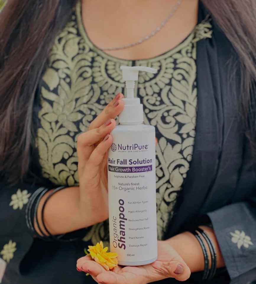 Derma Certified Organic Shampoo For Hair Fall, Damage & Hair Growth | 300ml