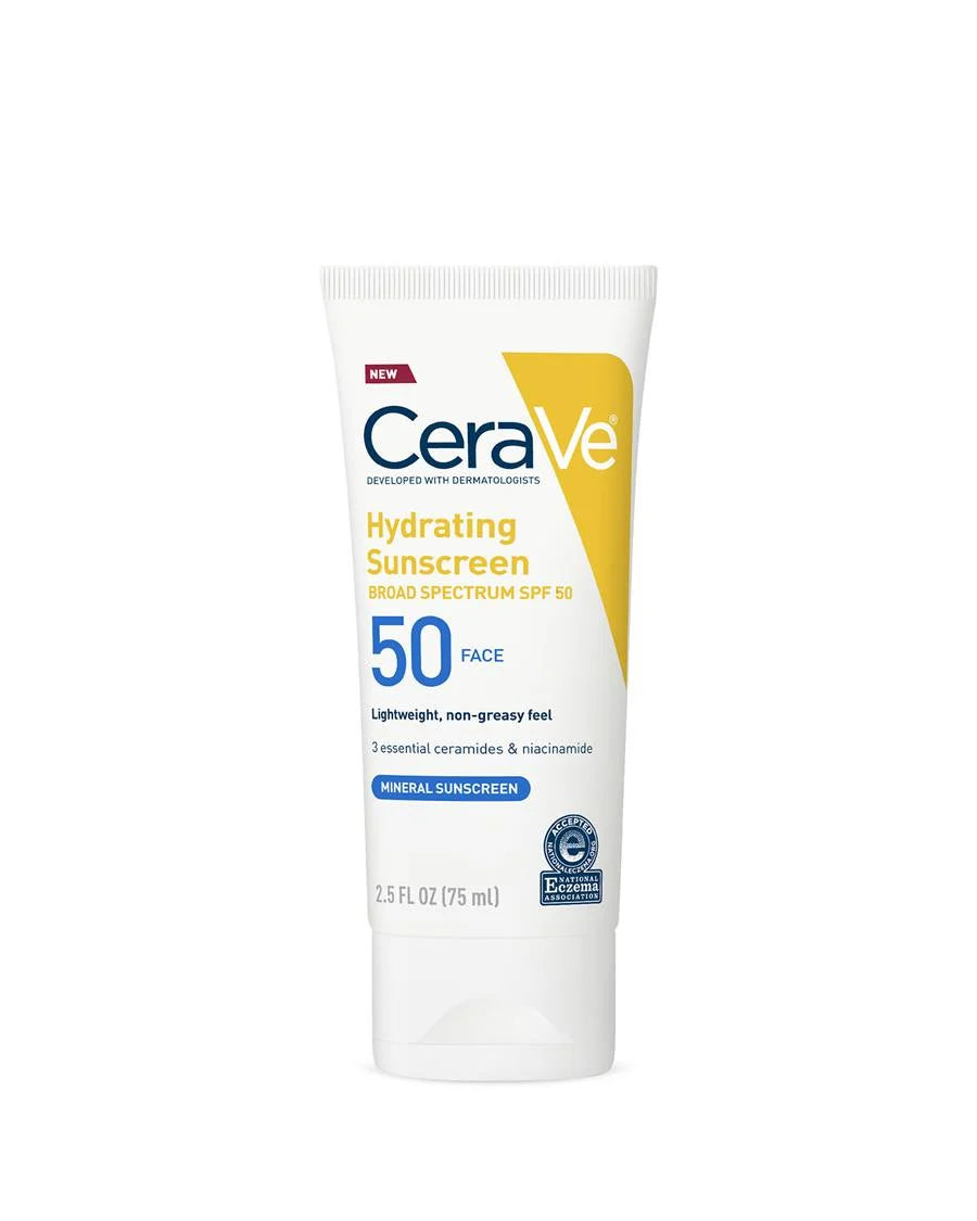 CeraVe Hydrating Mineral Face Sunscreen SPF 50