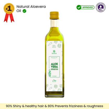 Aloe Vera Oil 125 ml Pure & Natural Aloe Vera Extracts, Soothes Irritated Scalp, For Silky & Shiny Hair My Store