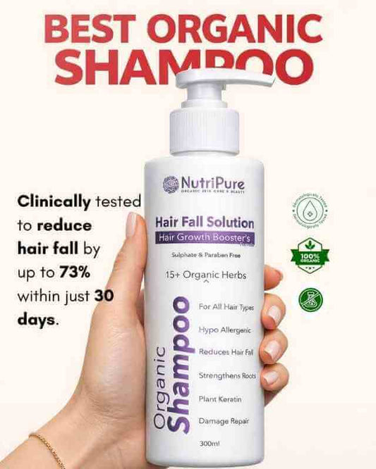 Derma Certified Organic Shampoo For Hair Fall, Damage & Hair Growth | 300ml