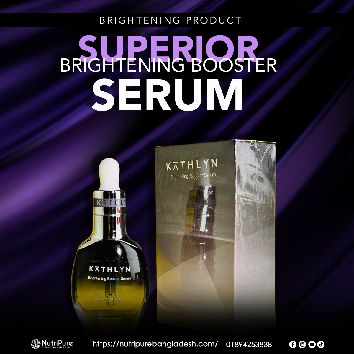 Superior Brightening Booster Serum By Kathlyn X Nutripure Nutripure