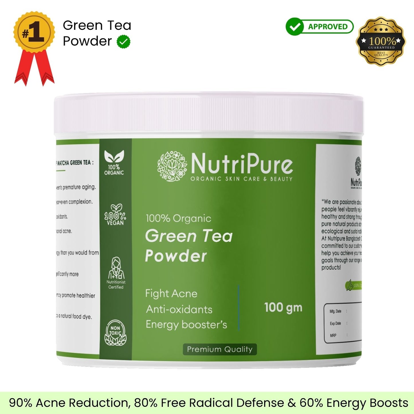 Organic Green Tea Powder