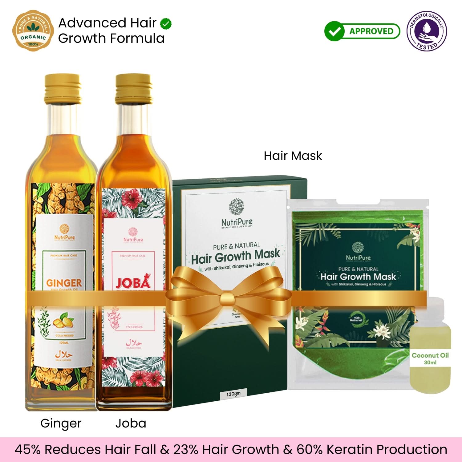Optimum Hair Growth (3 in 1 Combo) Boost Keratin & Stimulate Hair Grow ...