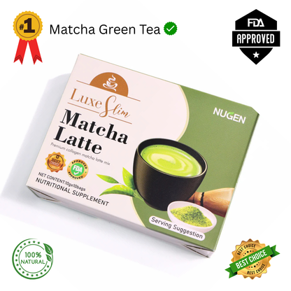 MATCHA GREEN TEA PREMIUM COLLAGEN LATTE POWDER MIX