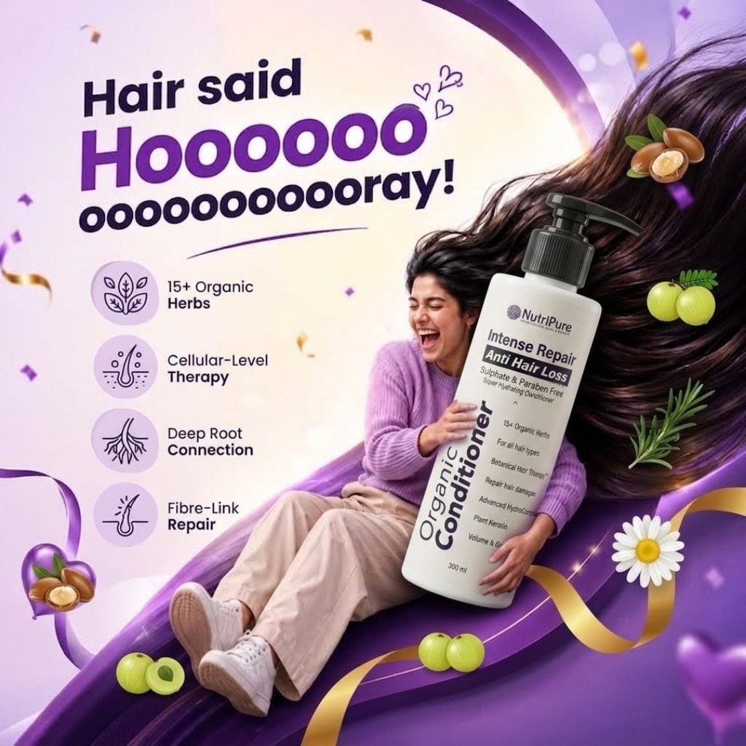 Organic Conditioner For Hair Loss & Damages Intense Repair | 300 ML