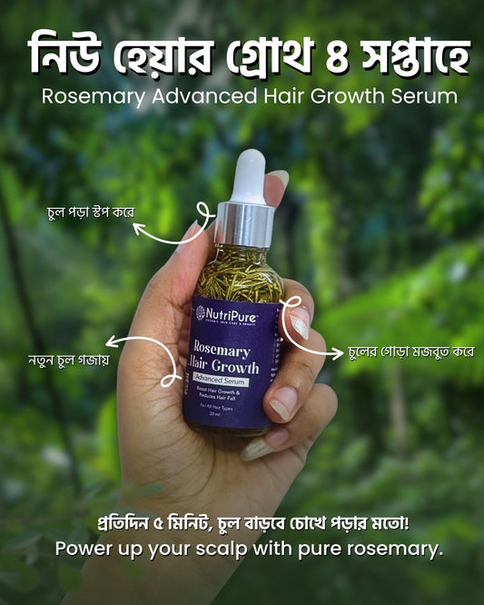 Organic Rosemary Essential Oil For New Hair Growth, Hair Strengthening