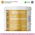 Premium Sunflower Seeds 100gm: NonGMO – Gluten Free – Vegan – Paleo – Kosher