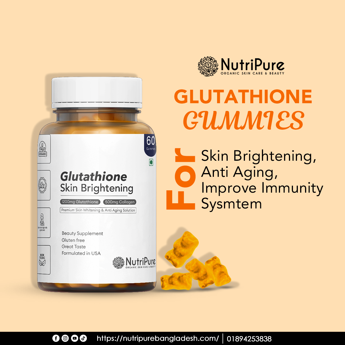 Glowing Skin Supplements In BD Nutripure Glowing Skin Supplements In BD Nutripure